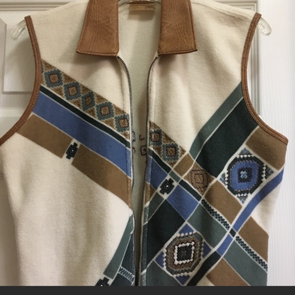 Wrangler leather cuff Vest!